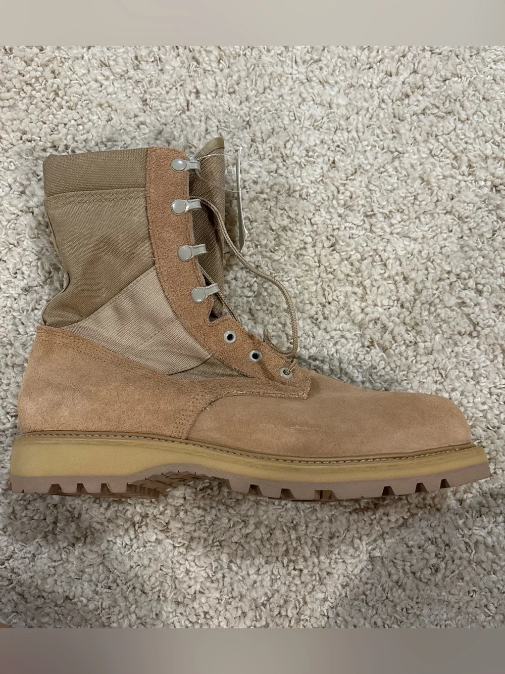 NWT Mondo PT USAF Military Desert Camo Combat Boots Genuine Leather Size 11.5W